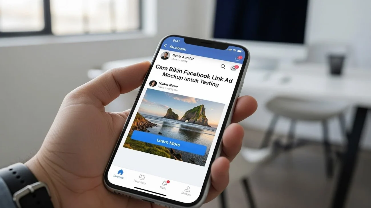 Cara Bikin Facebook Link Ad Mockup untuk Testing