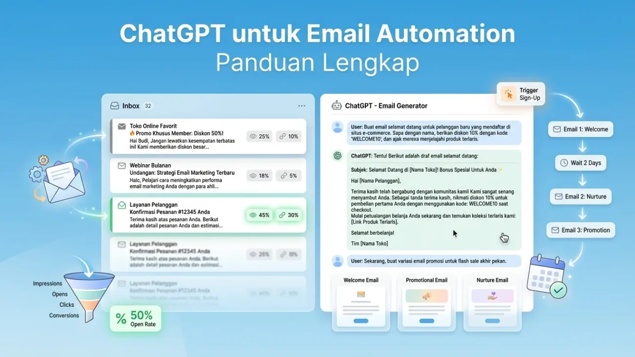 Cara Maksimalkan ChatGPT untuk Email Marketing Automation