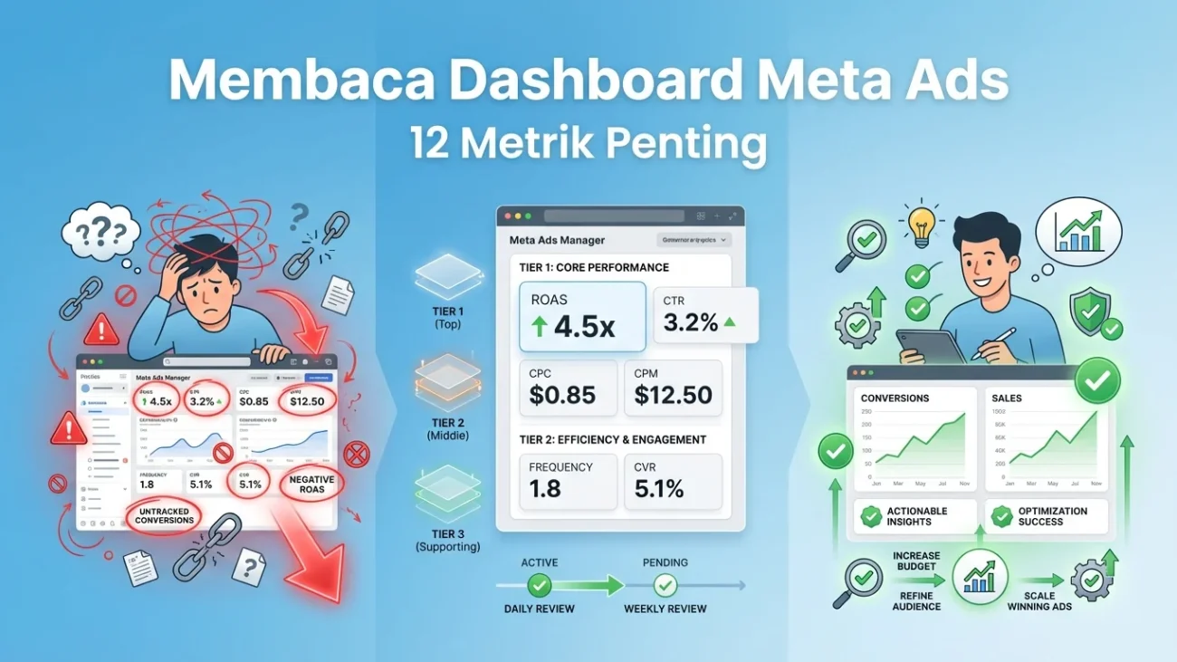 Cara Membaca Dashboard Meta Ads: Panduan Lengkap 12 Metrik Penting 