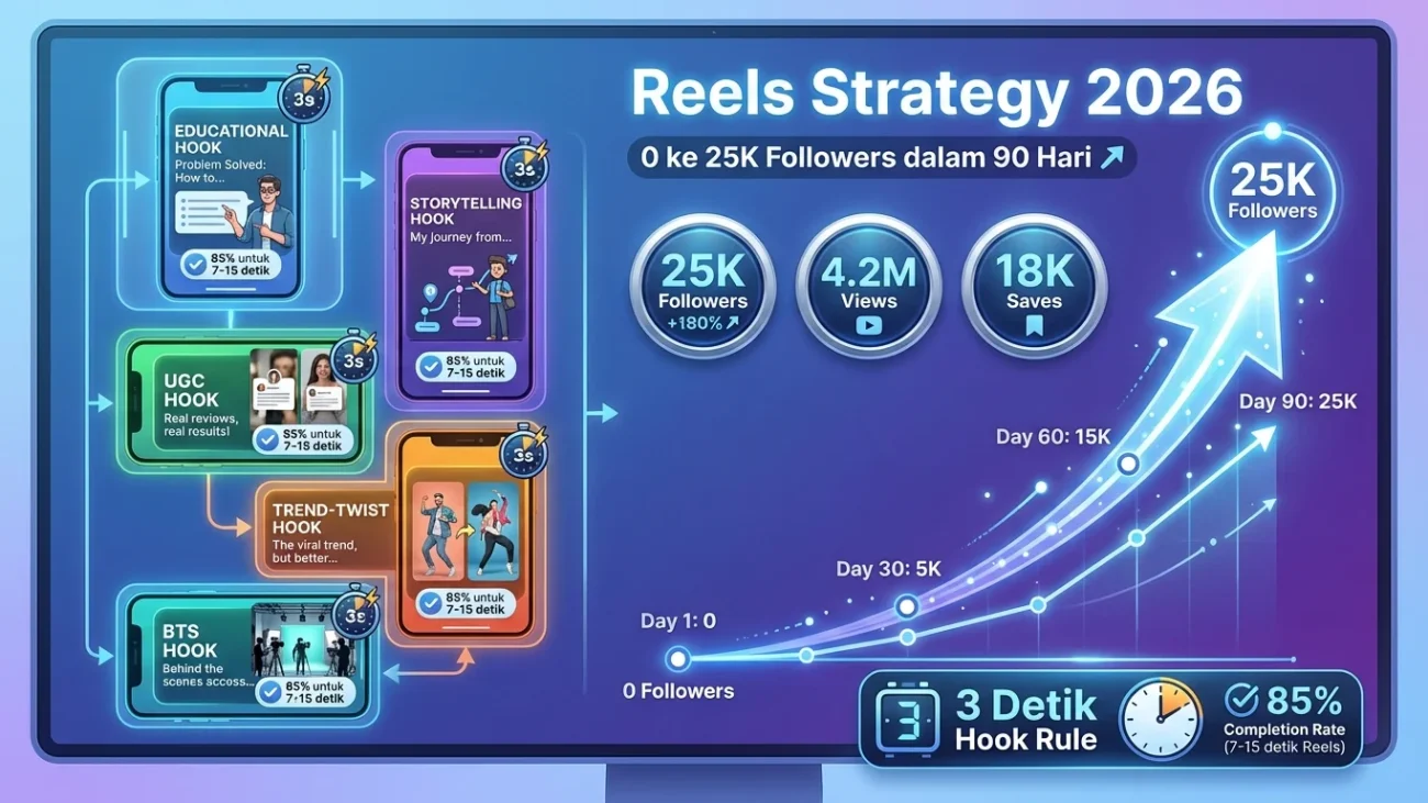 Strategi Konten Reels yang Terbukti Naikin Followers 