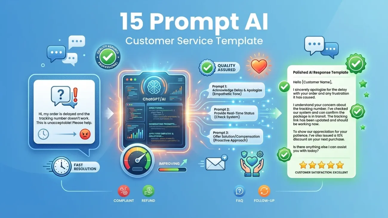 15 Prompt AI untuk Template Customer Service yang Profesional