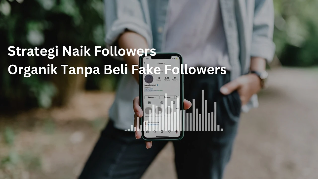 Ilustrasi strategi pertumbuhan followers organik dengan sinyal algoritma hook optimization niche konsistensi dan kolaborasi mikro influencer