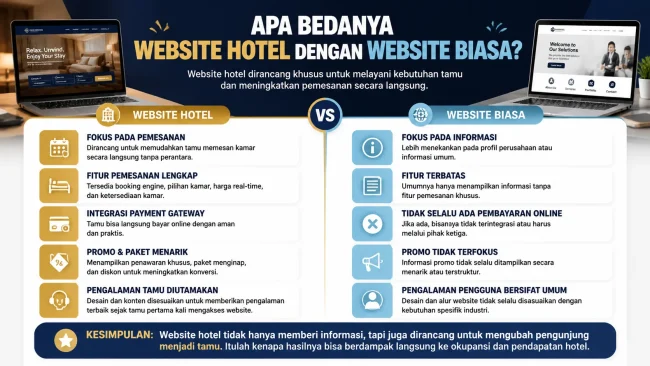 Apa Bedanya Website Hotel dengan Website Biasa