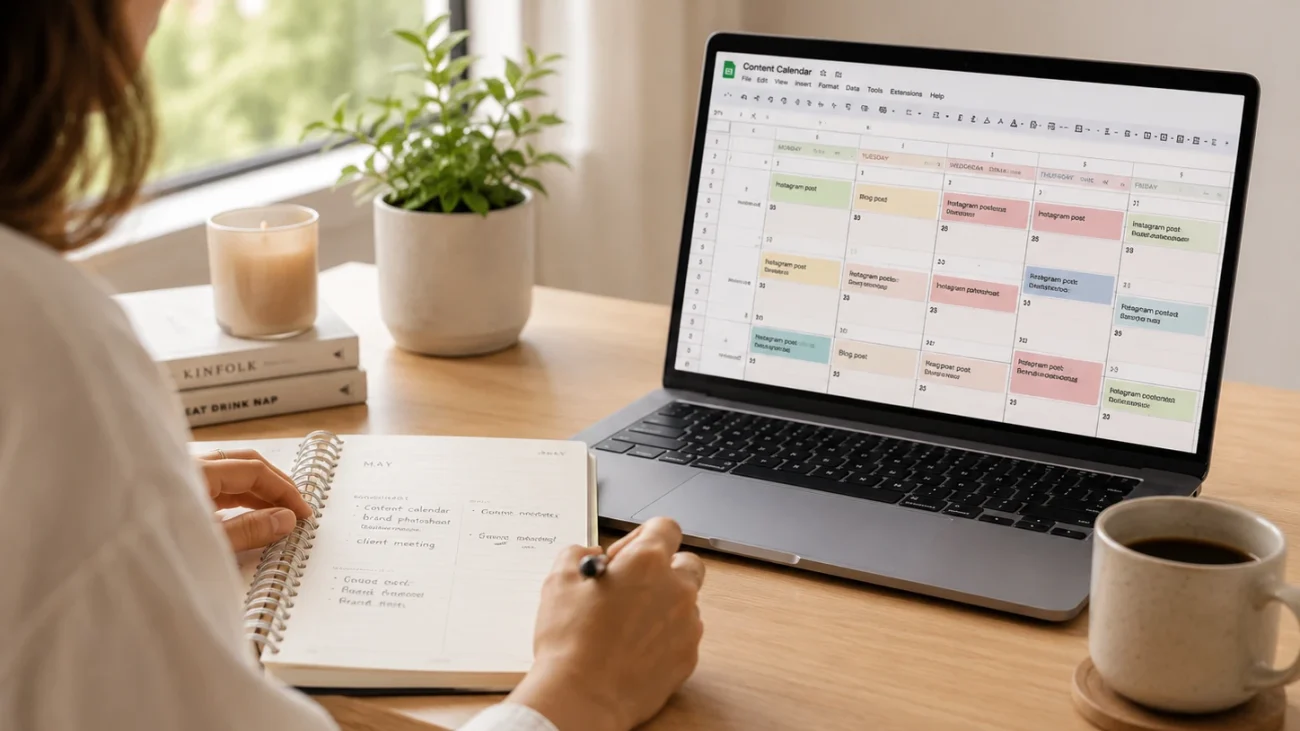 Cara Bikin Template Kalender Konten Social Media IG 3 Bulan