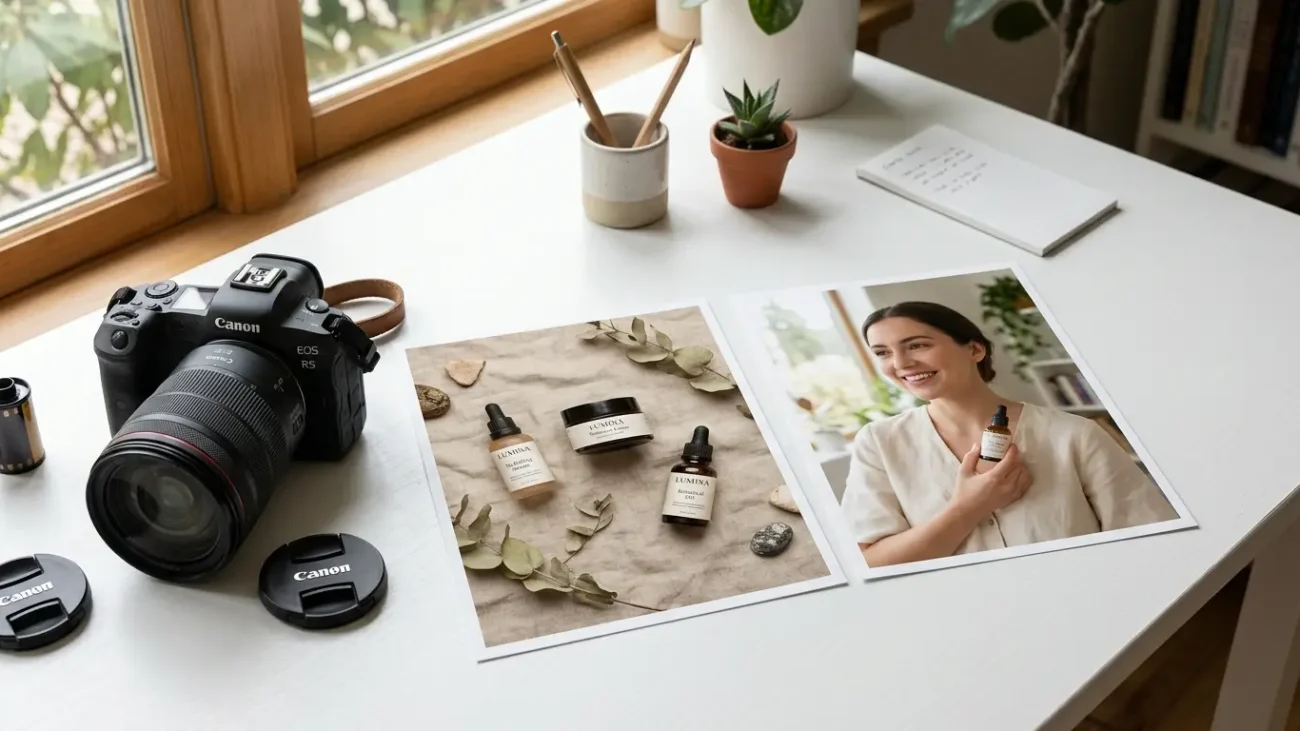 Flat Lay vs lifestyle shot