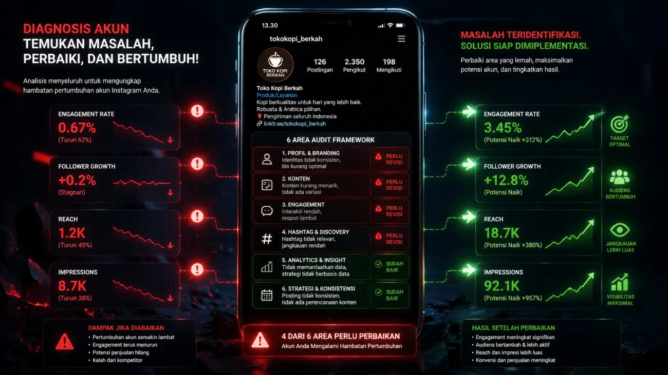 Audit Social Media, Ini Checklist 6 Area untuk Bisnis yang Stagnan
