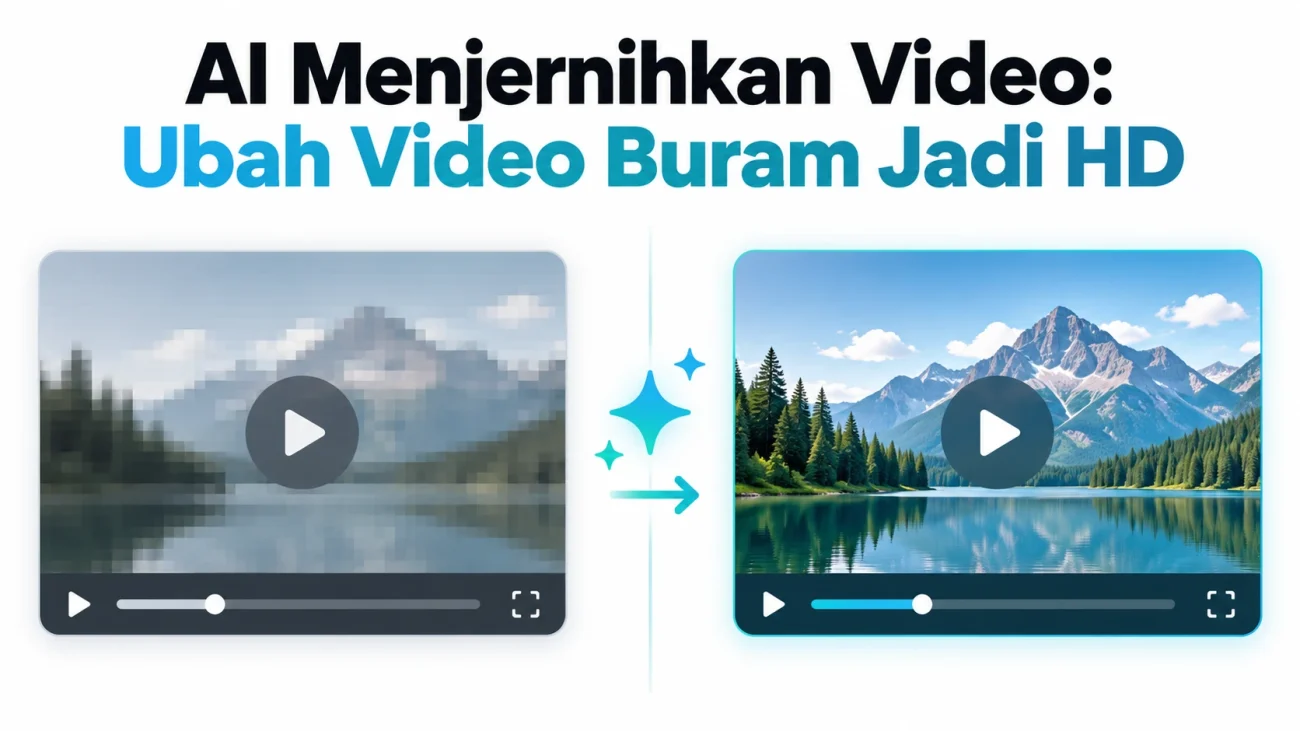 AI Menjernihkan Video dari buram ke HD