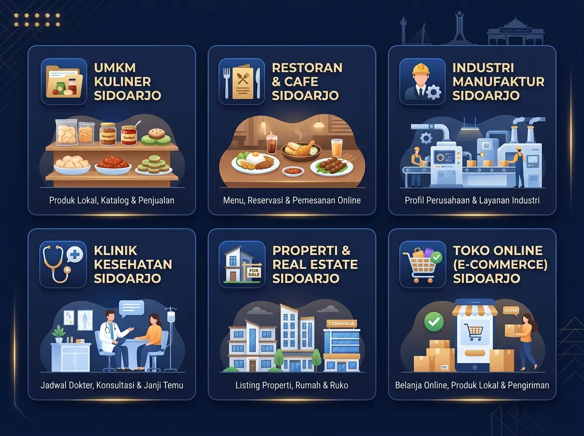 Jenis Website yang Bisa Dibuat untuk Bisnis Sidoarjo