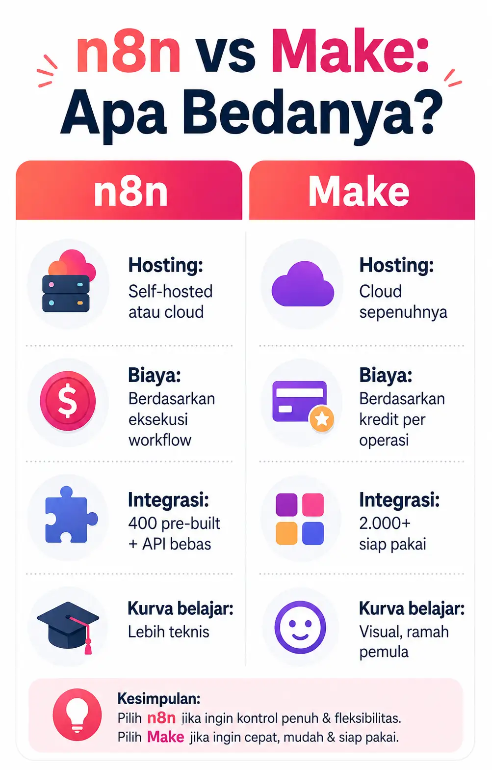 n8n vs Make Apa Bedanya